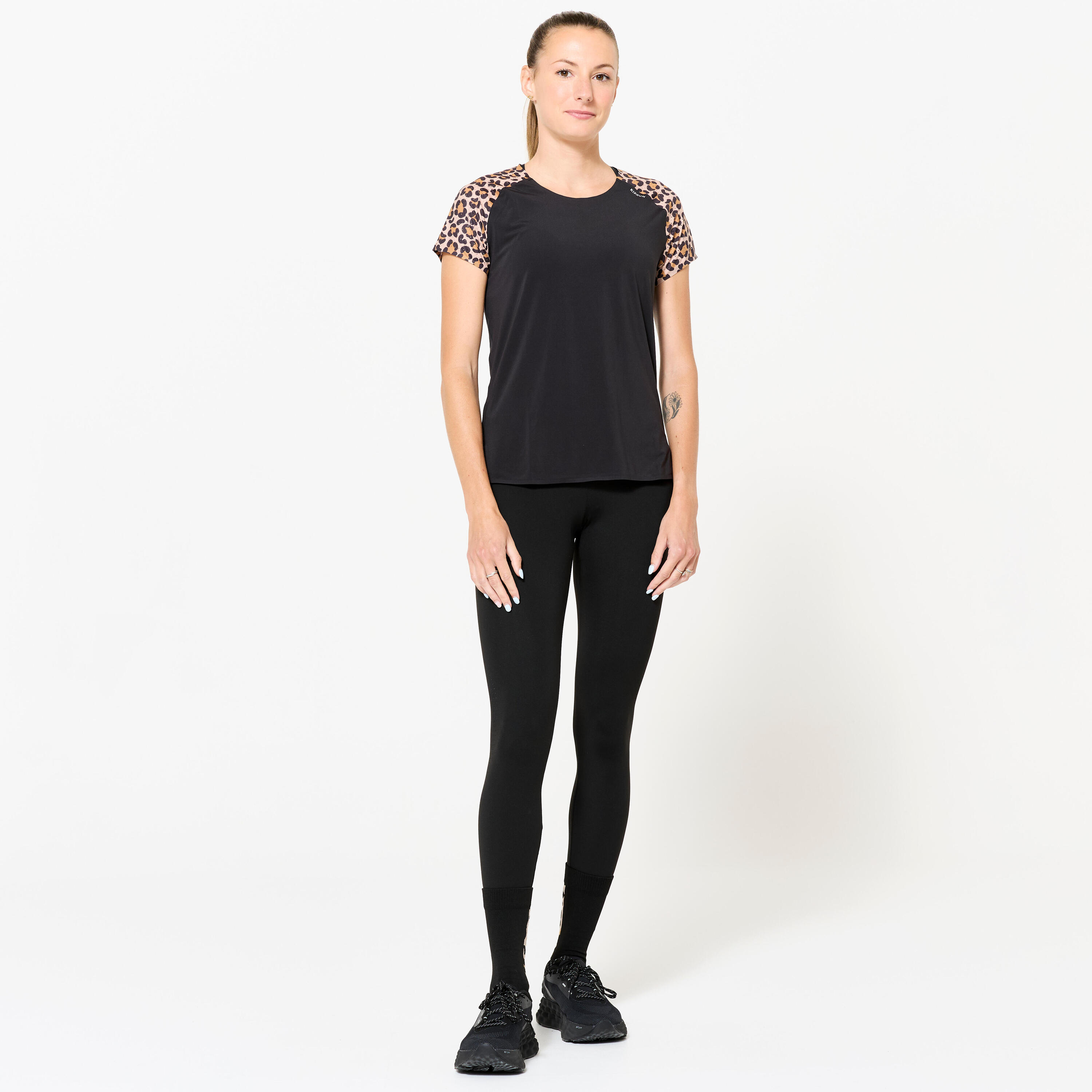 Leggings running donna RUN LIGHT 900 neri 5/10