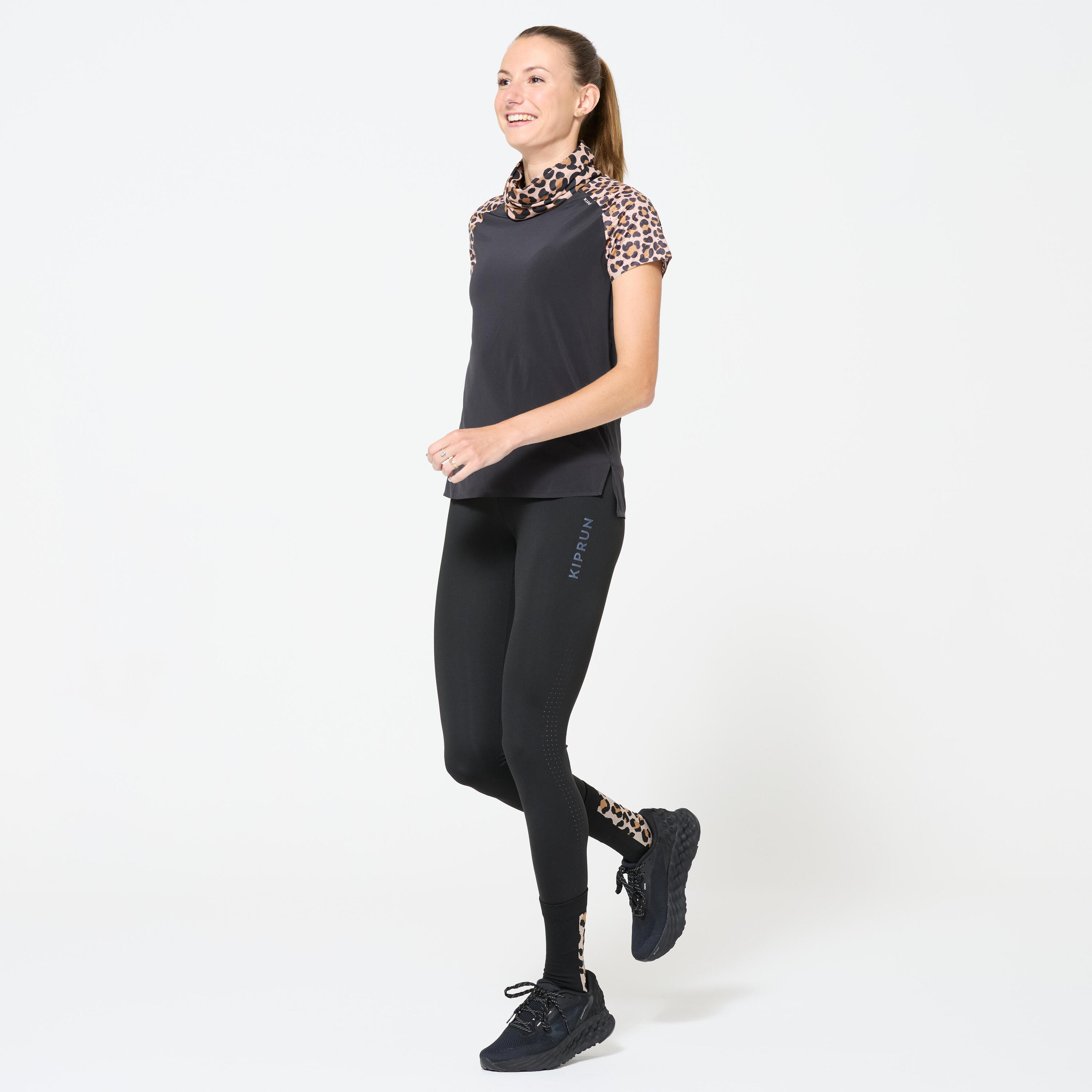 Leggings running donna RUN LIGHT 900 neri 4/10