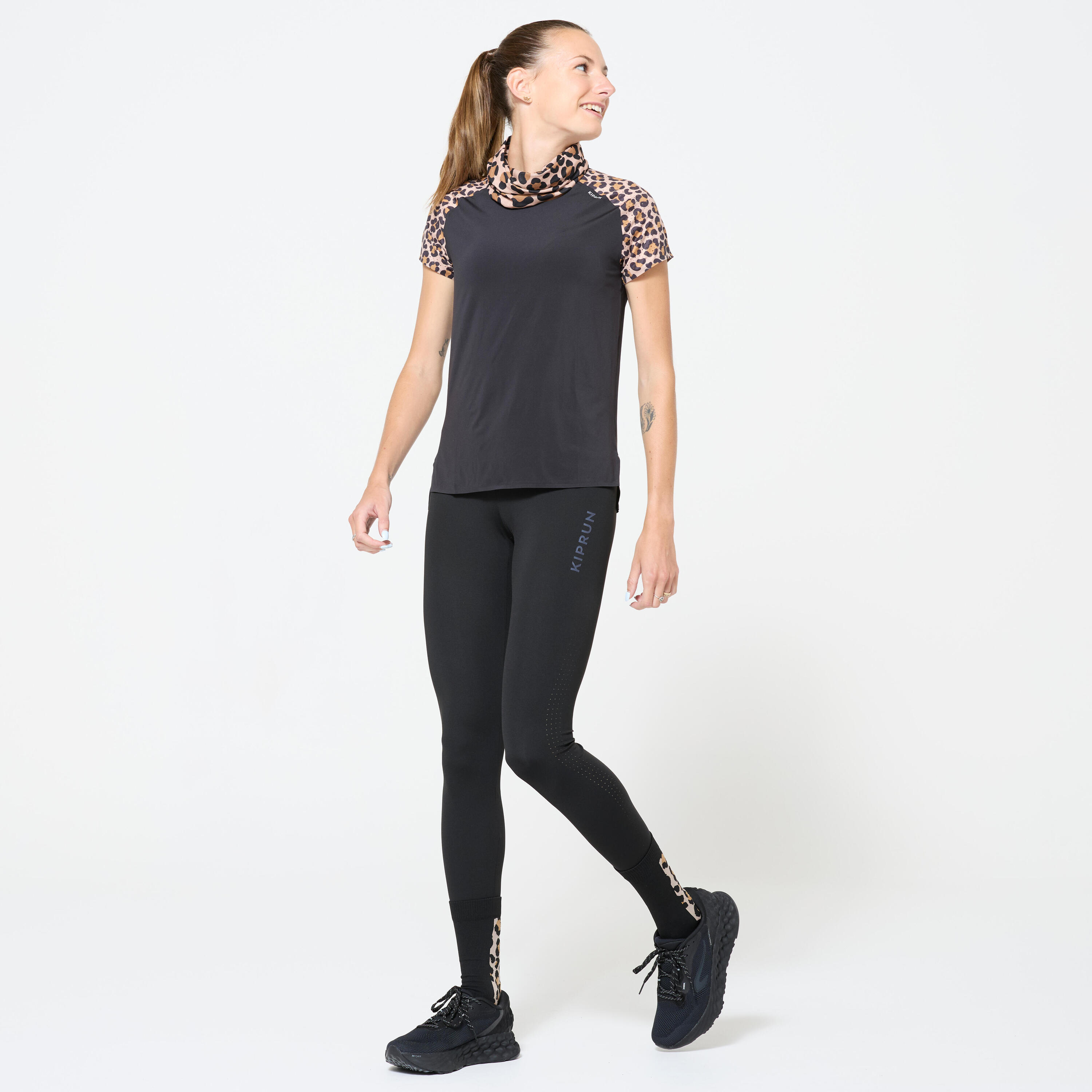 KIPRUN Leggings running e trail donna RUN 900 LIGHT neri