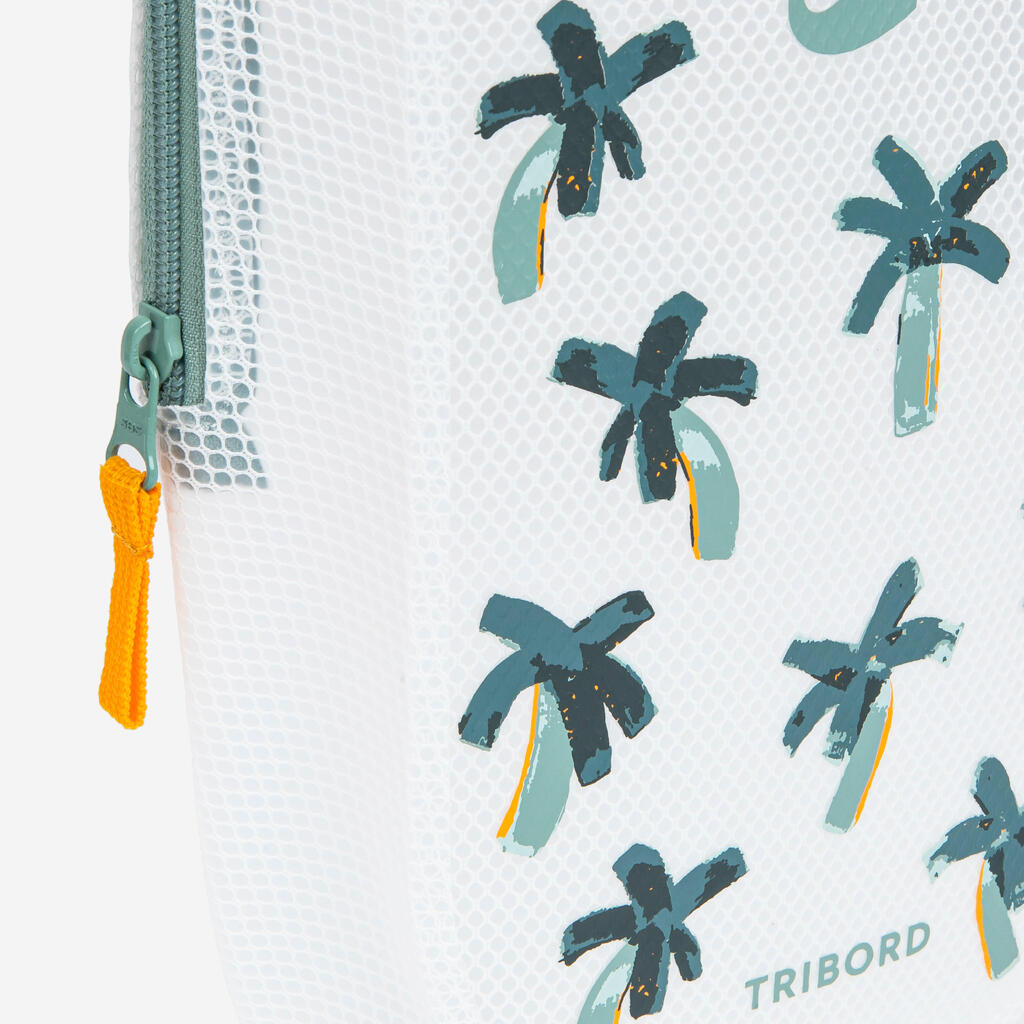 POCHETTE IMPERMEABLE DE NATATION 7L ALO VERT ORANGE