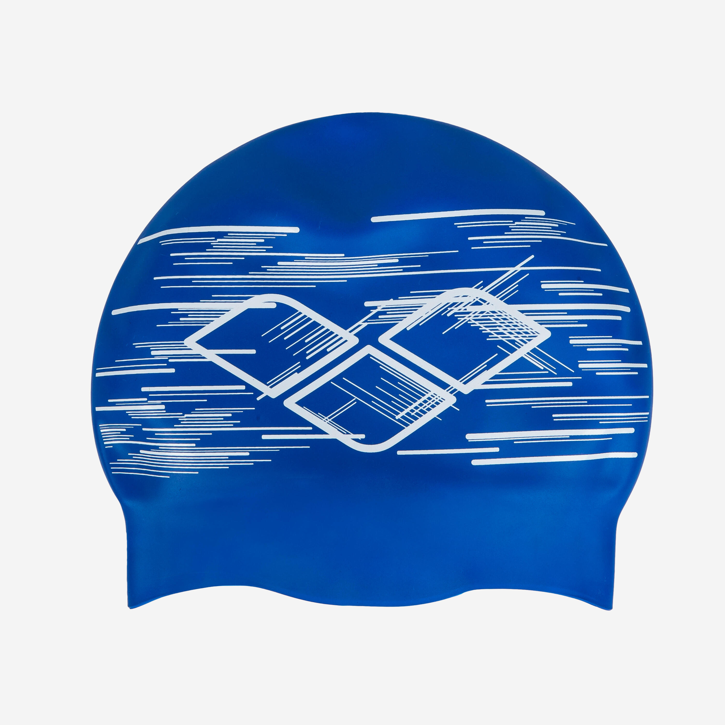 ARENA Cuffia silicone ARENA reversibile azzurro-bianco