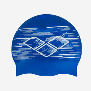 Gorro natación silicona Arena Azul Blanco Reversible talla única