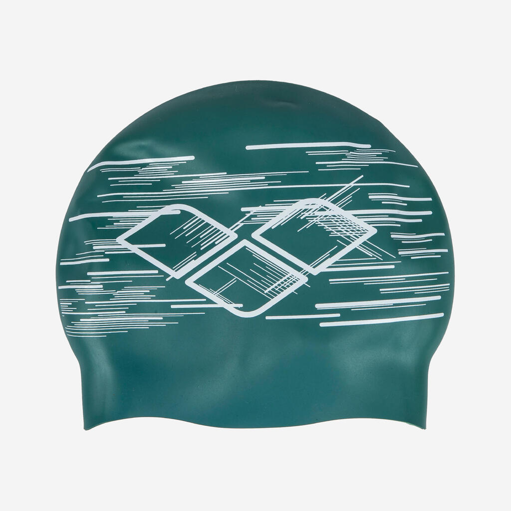 Reversible silicone swim cap - Arena swim cap sage white