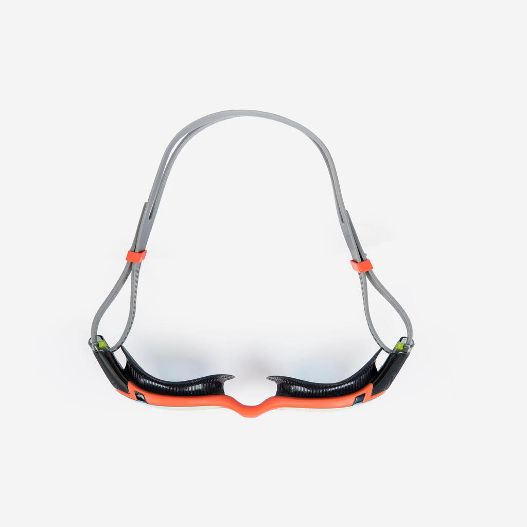 Swimming goggles with mirror lenses - Speedo Biofuse 2.0 black orange