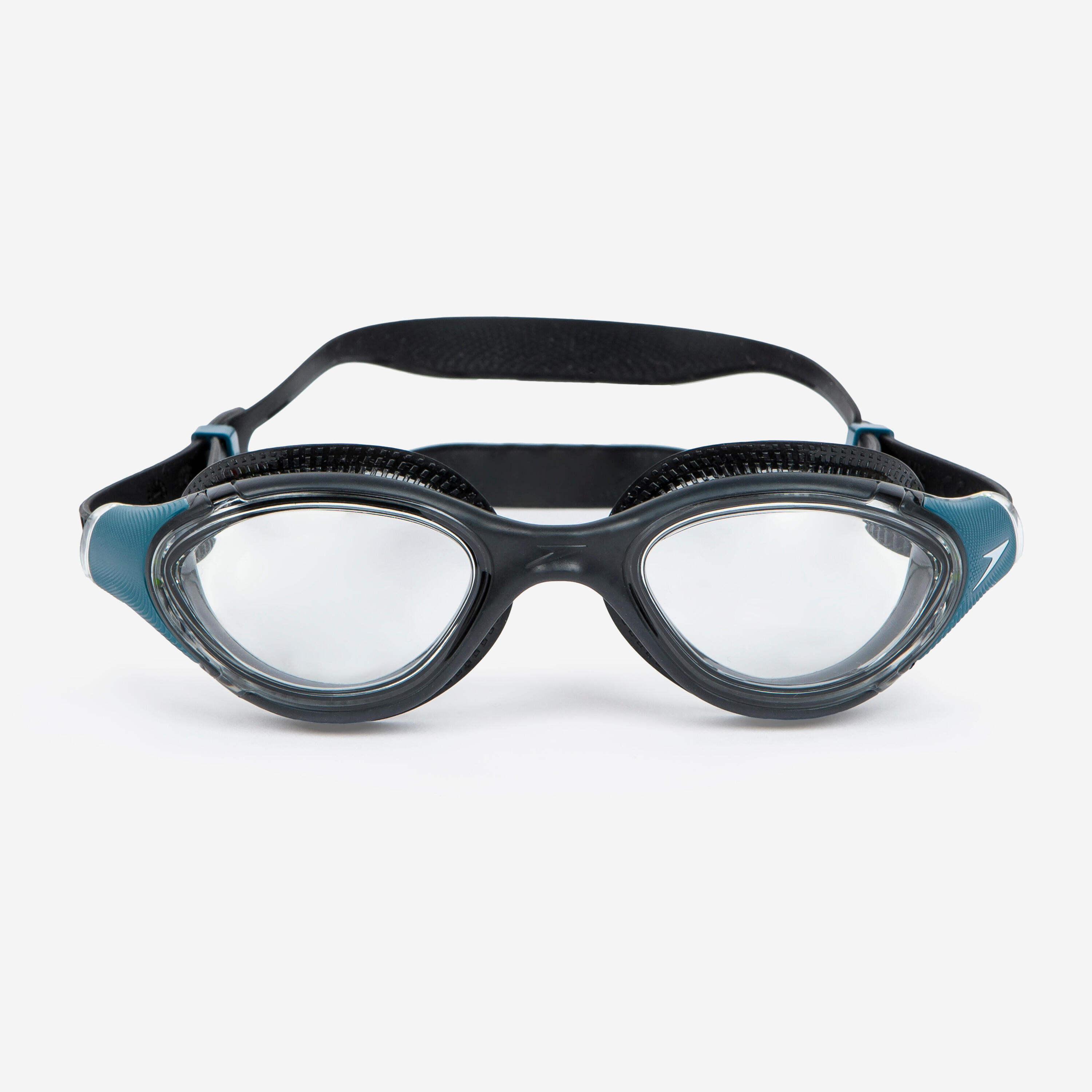 Occhialini piscina SPEEDO BIOFUSE 2.0 lenti chiare nero-azzurro 4/5