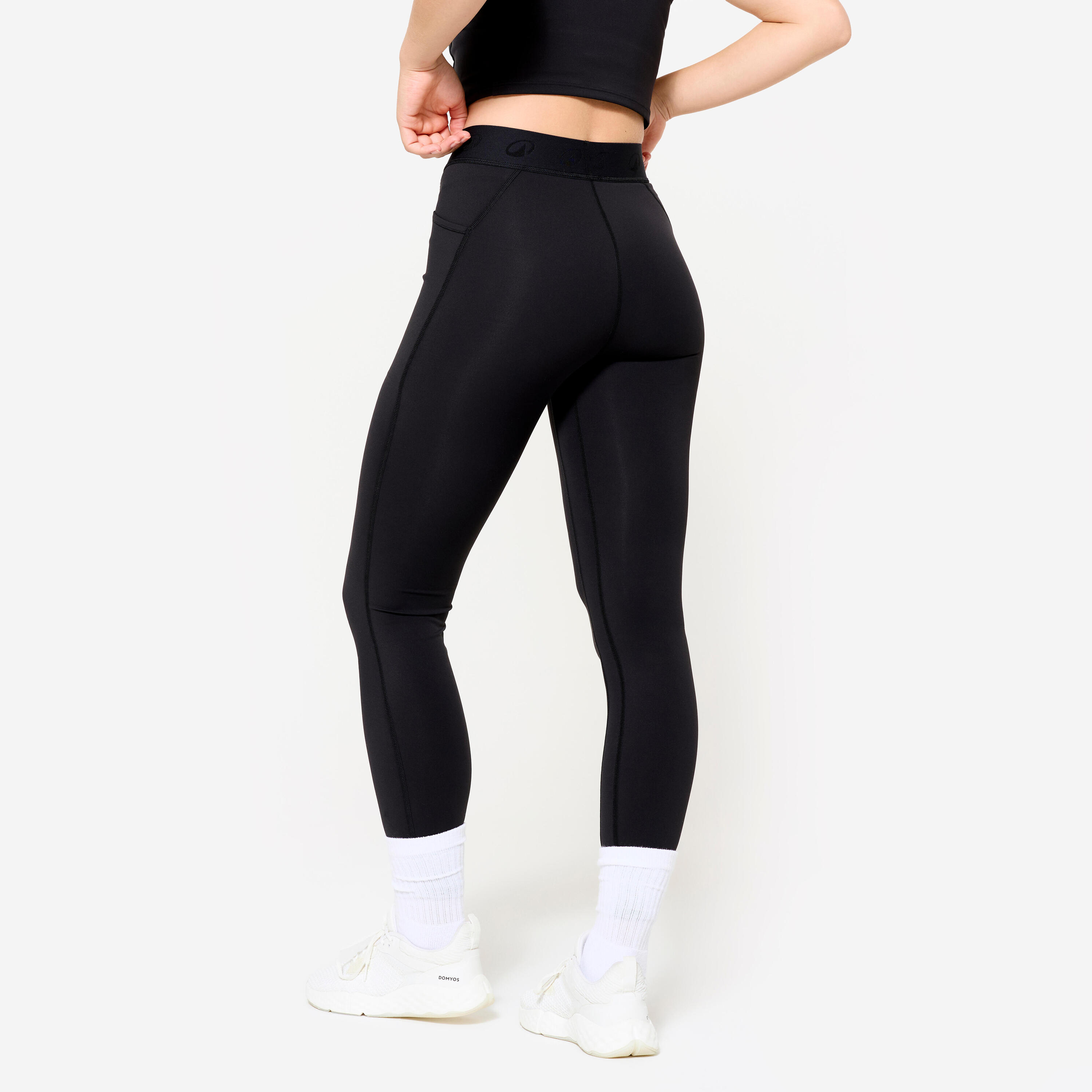 Trainingslegging met elastische tailleband voor dames 4/5