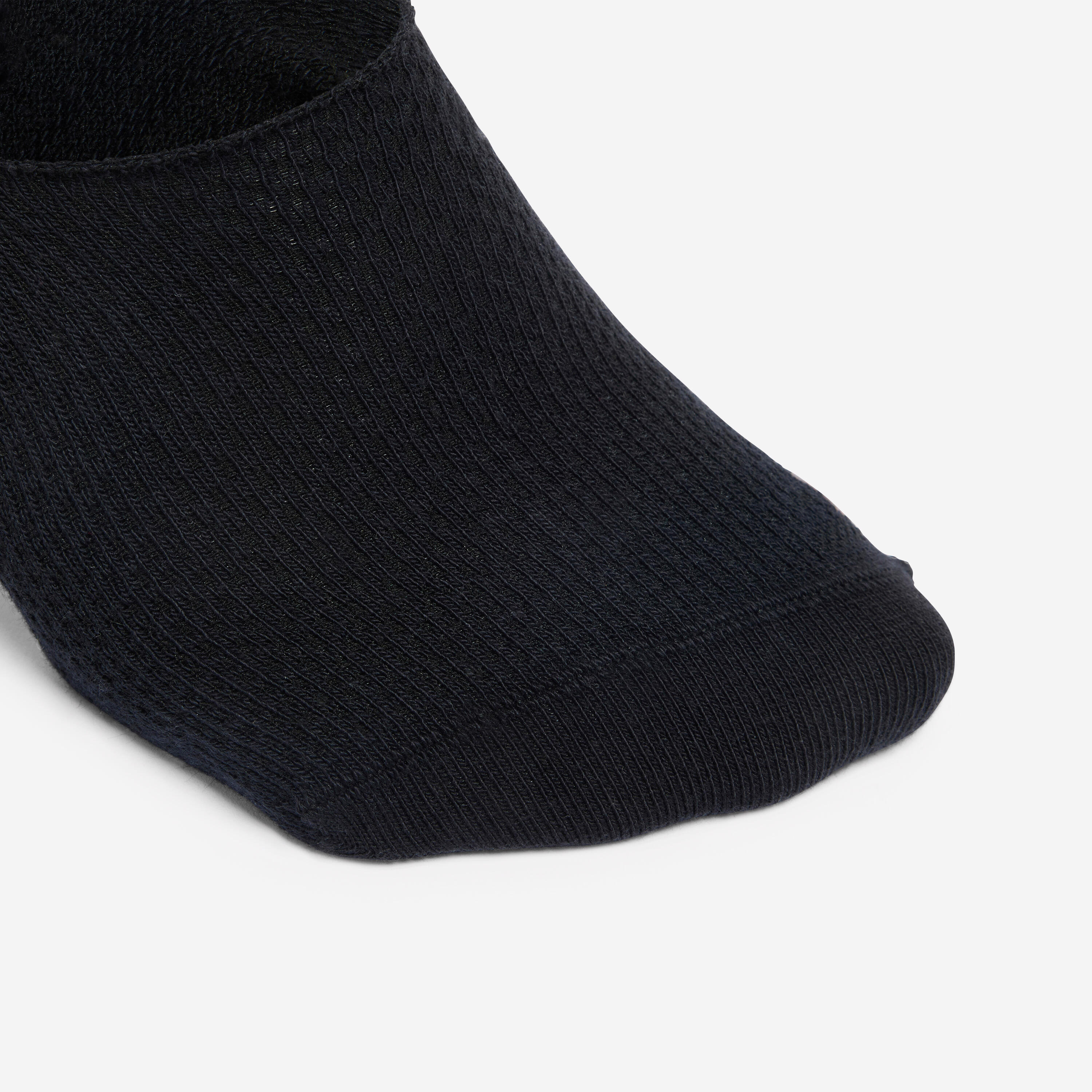 Set of 3 Cotton Invisible Socks -Black