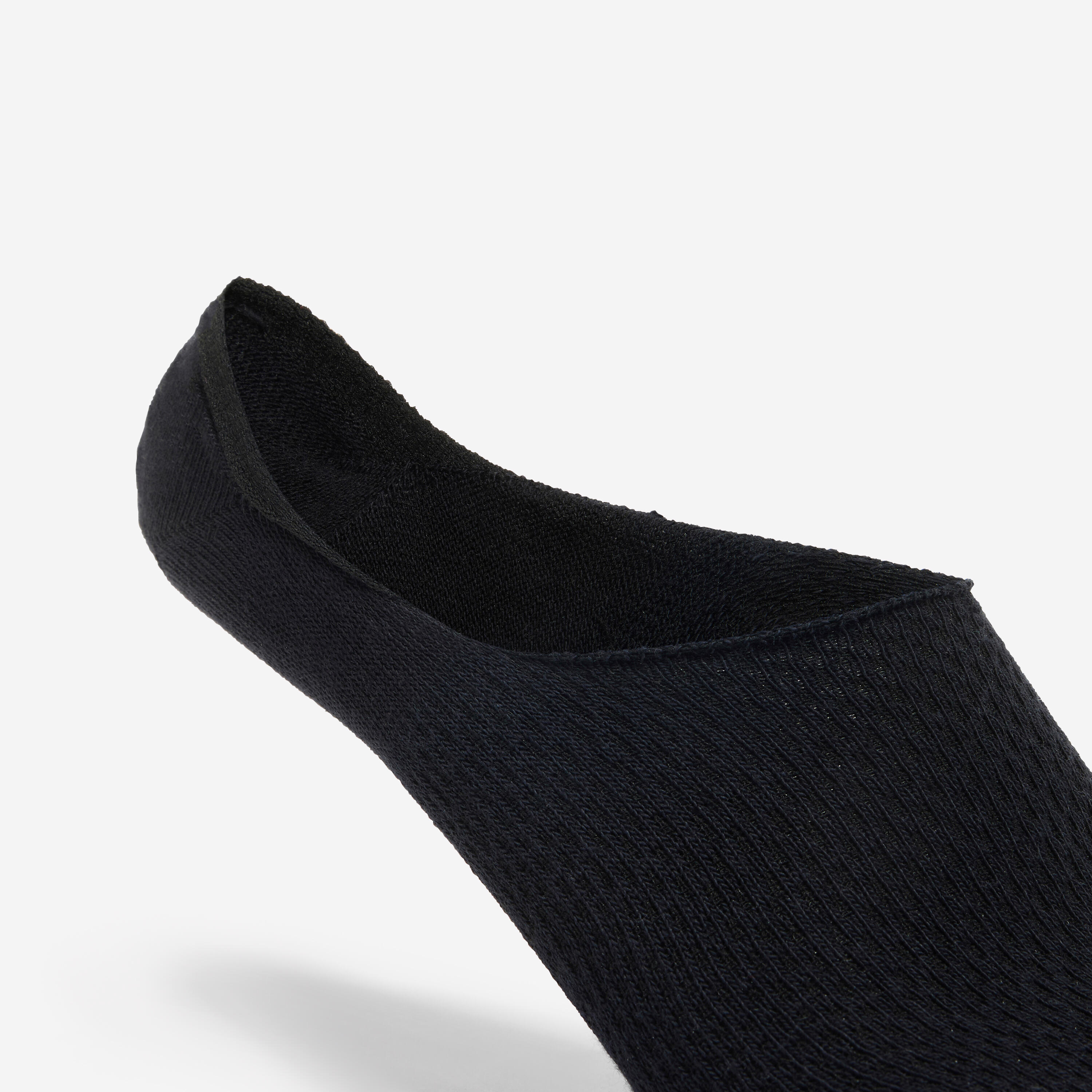 Set of 3 Cotton Invisible Socks -Black