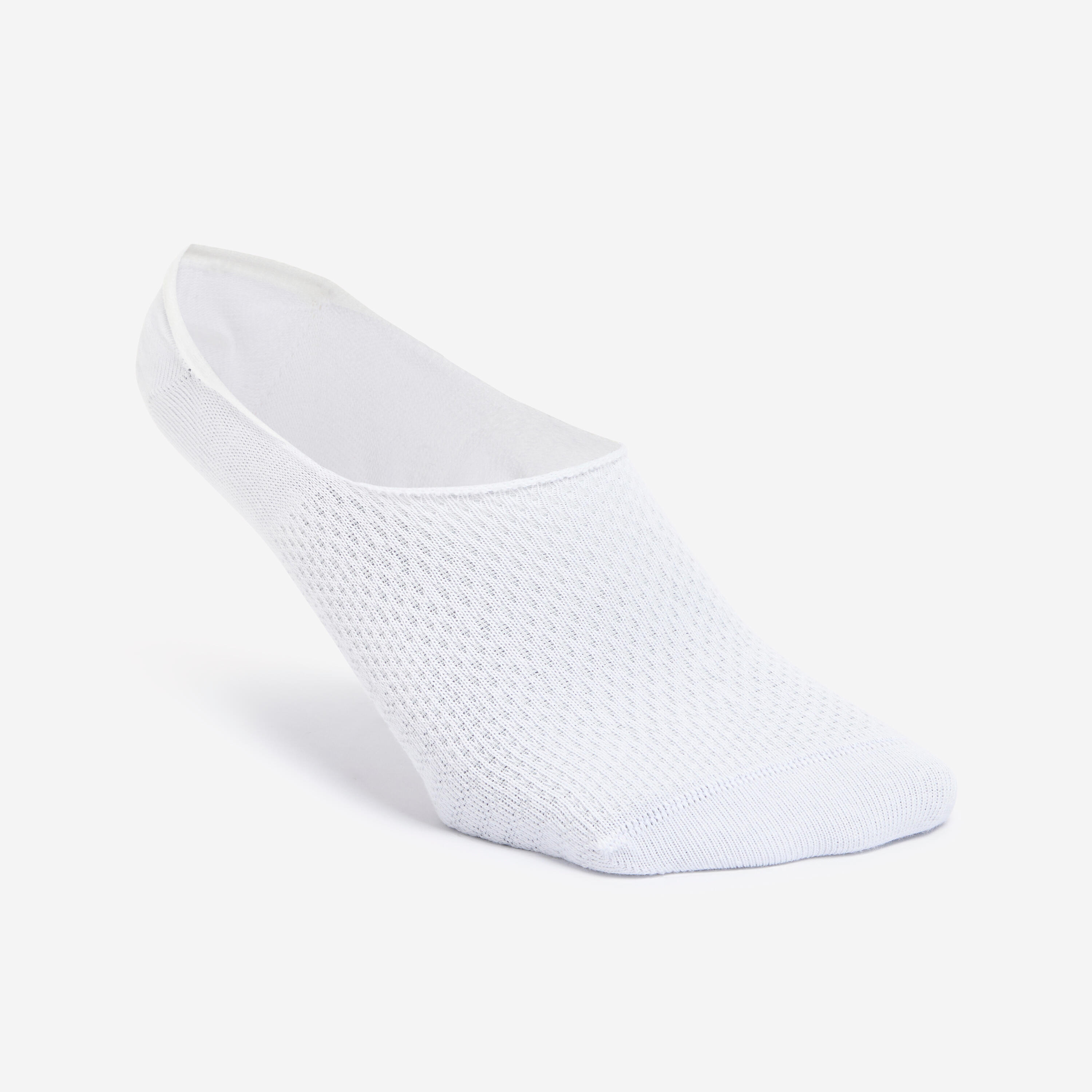 decathlon Set of 3 Cotton Invisible Socks -White-picture-26
