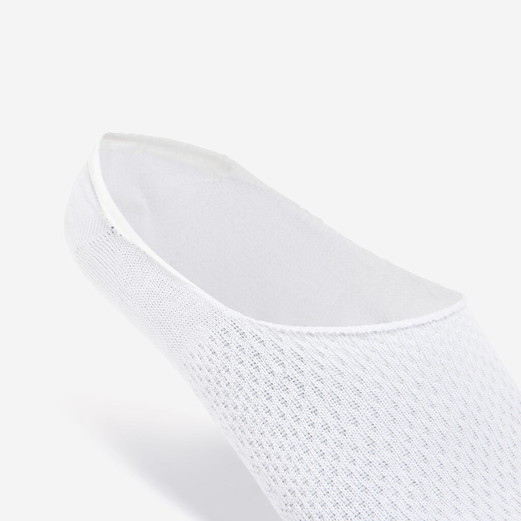 Invisible socks, pink and white, pack of 3