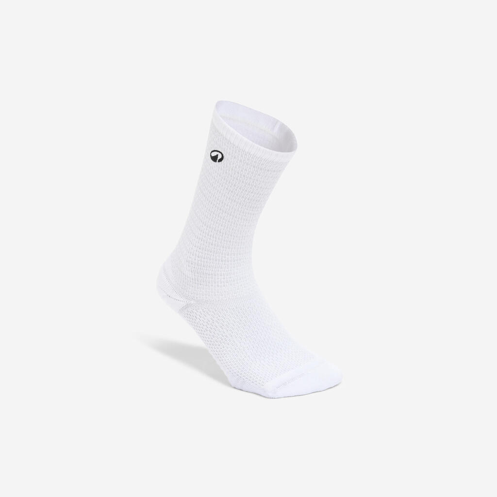 Chaussettes mi-mollet, noir et blanc, lot de 2