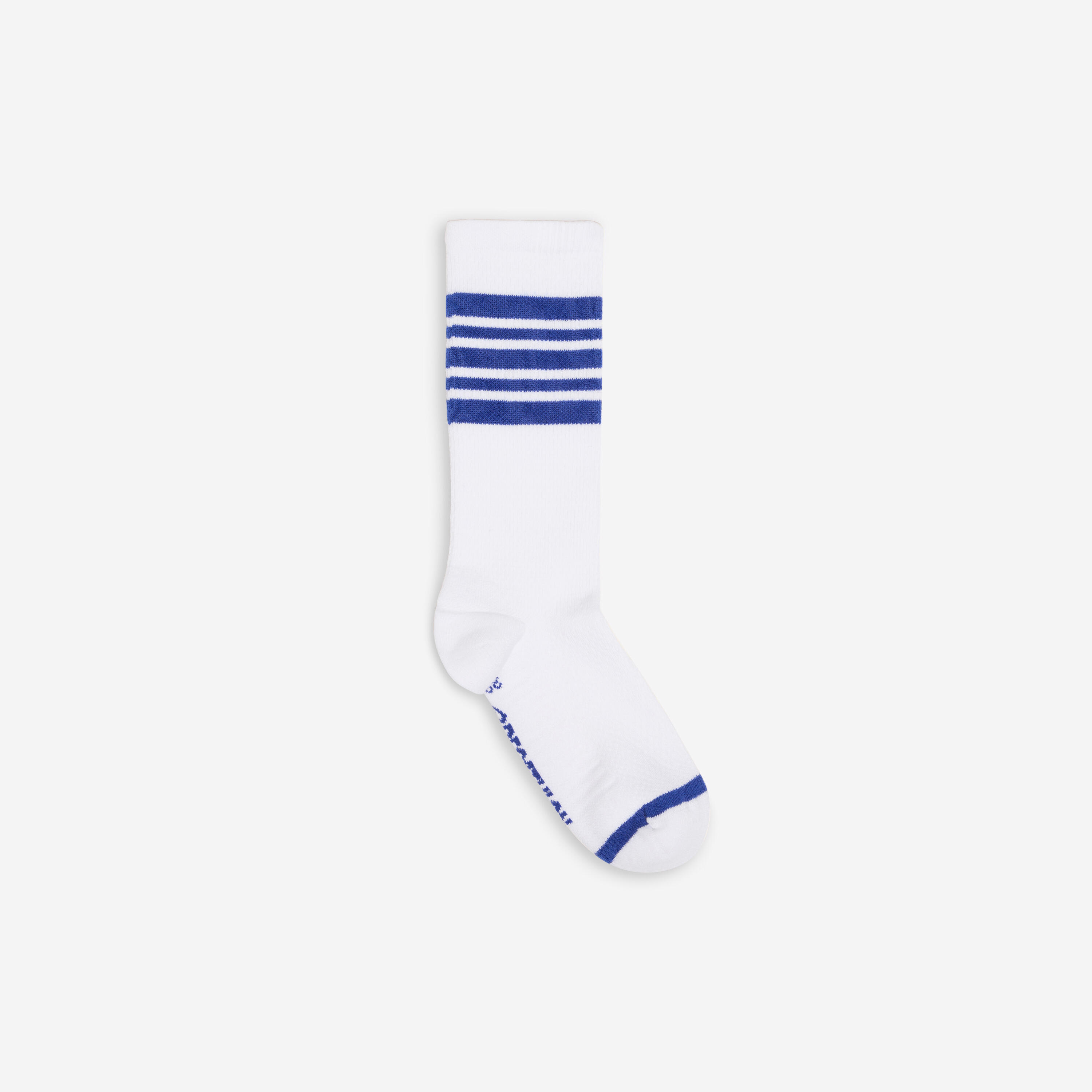 Mid-calf socks, blue and white, pack of 2 3/7