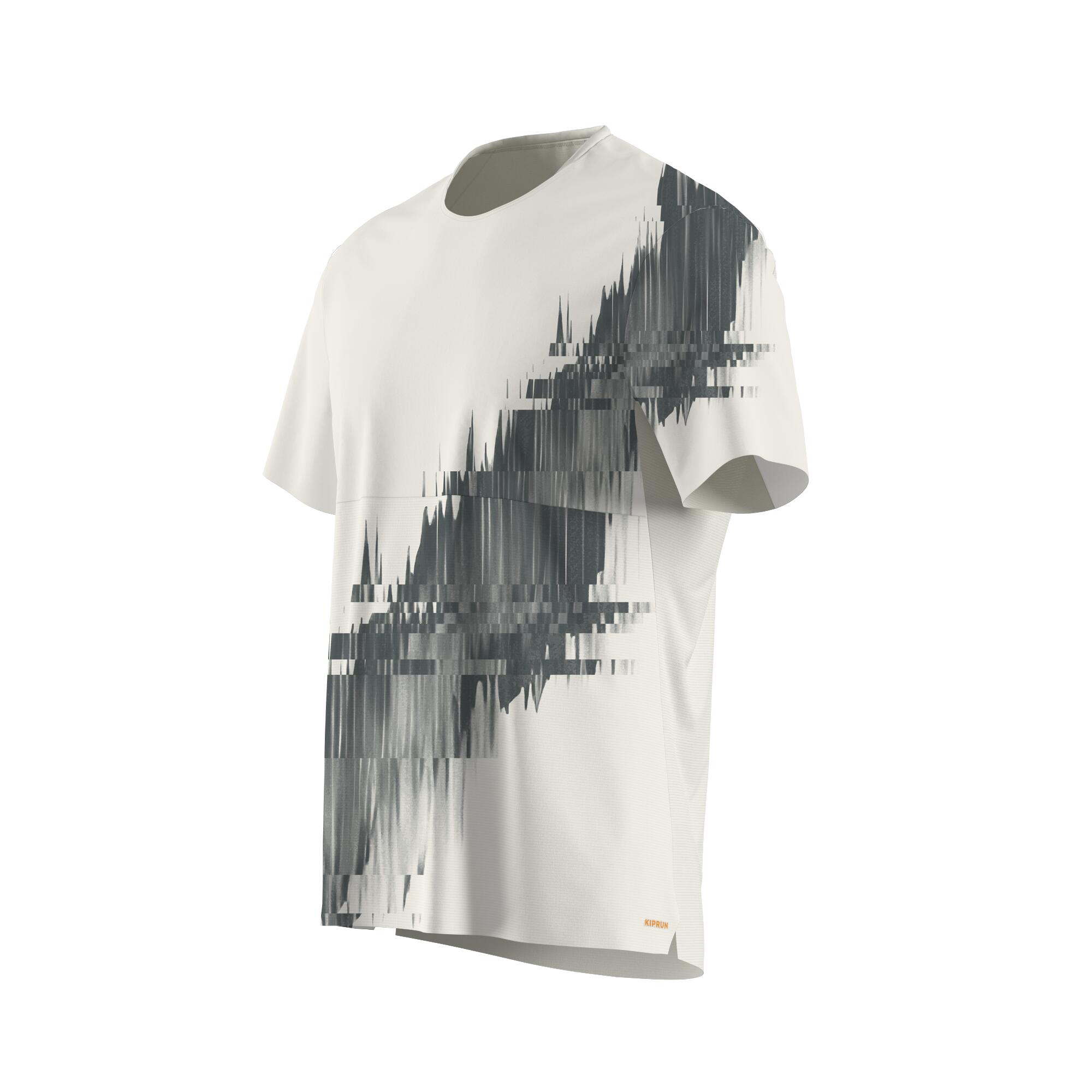 Tricou Alergare pe distanțe lungi Kiprun Run 900 Ultra Print Bej Bărbați 7/15