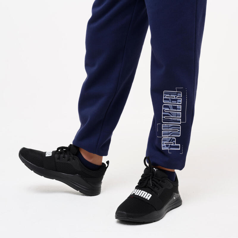 Pantalon de jogging enfant, bleu marine