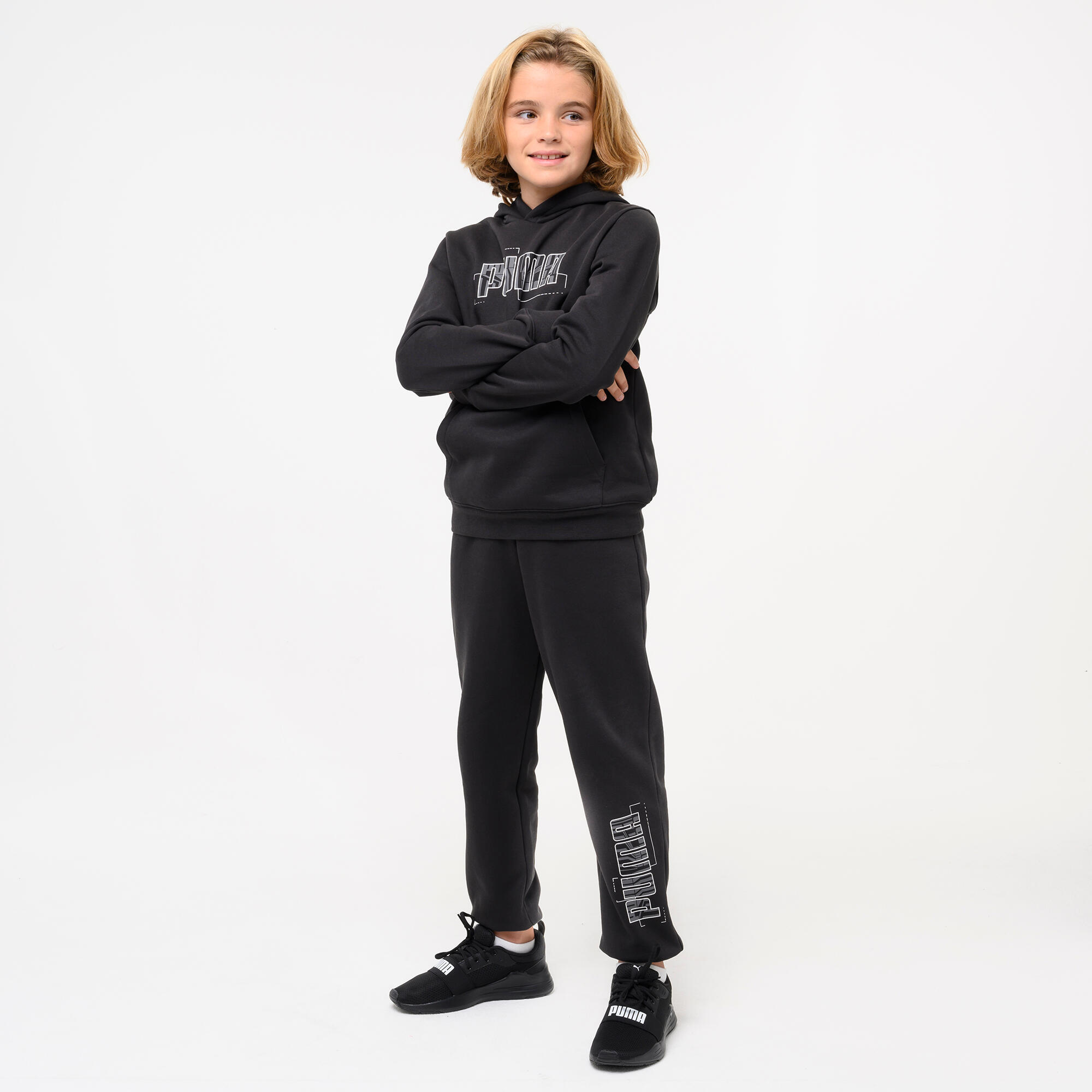 Pantalón Jogger Puma Niños Negro 2/5