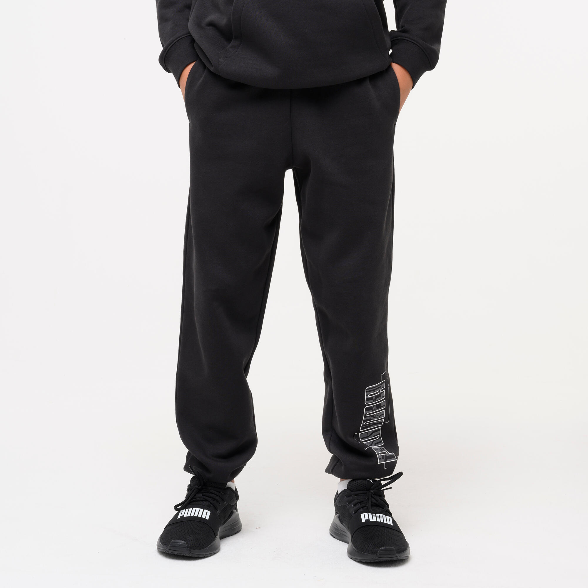 Pantalon de trening Ed. fizică Negru Copii