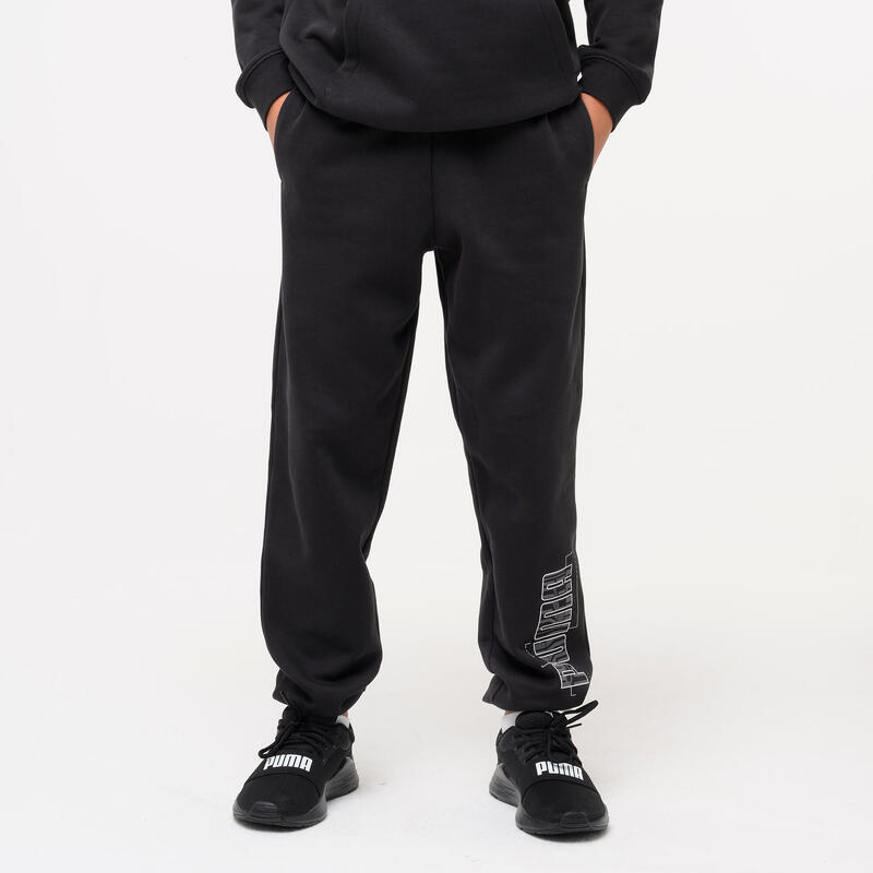 Pantalon de trening PUMA Educație fizică Negru Copii