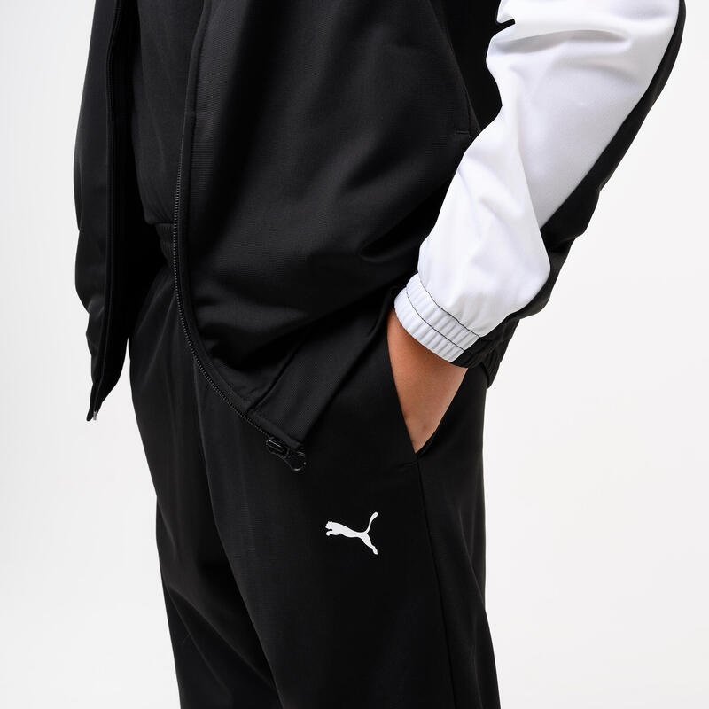Trening din poliester pentru sport Puma Negru-Alb Copii
