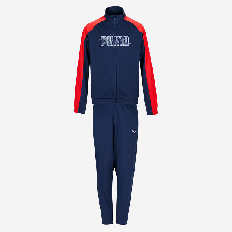 Trening din poliester pentru sport Puma Albastru-Roșu Băieți