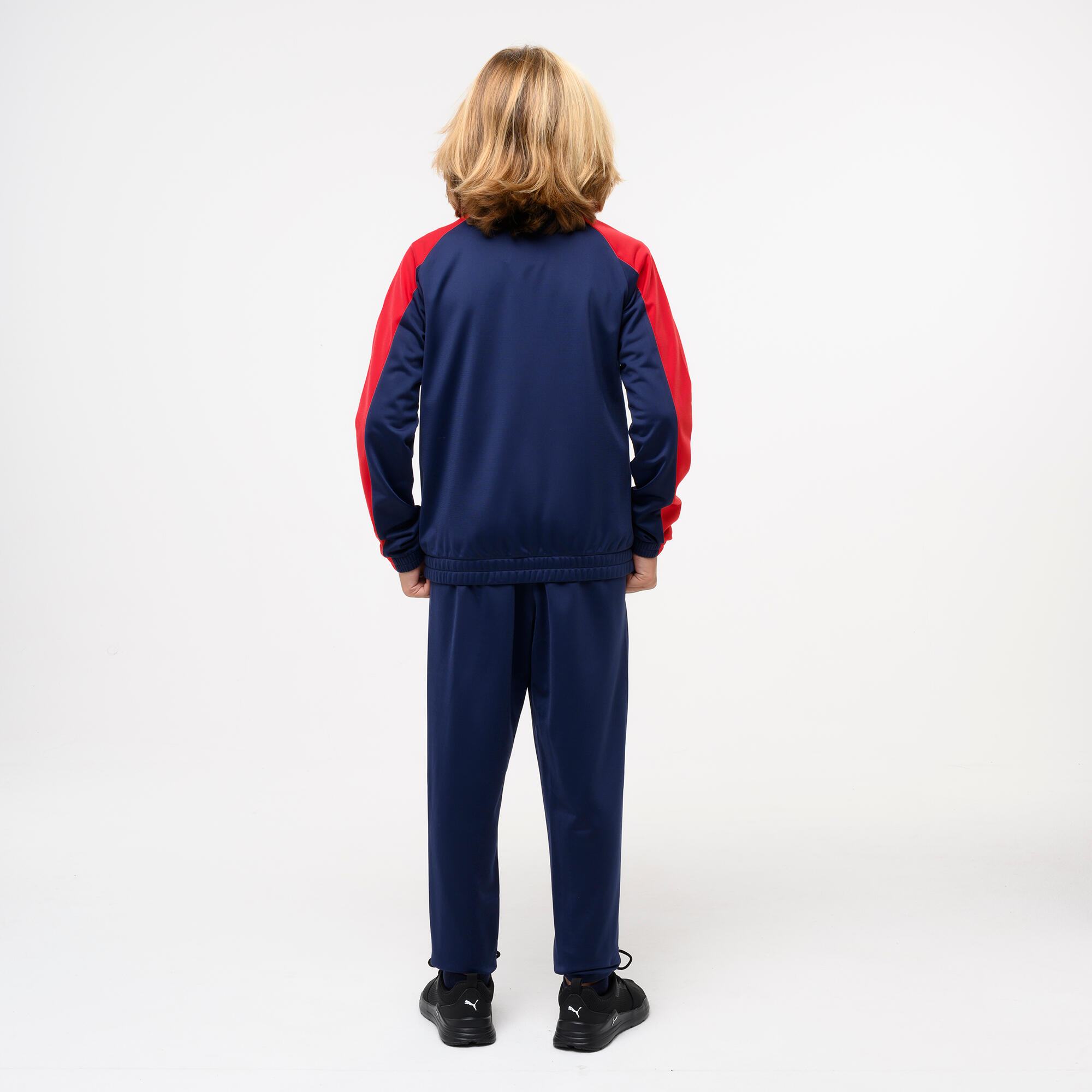 Trainingspak kinderen polyester blauw/rood 3/6