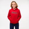 Sweatshirt com Capuz de Educação Física Criança Estampado Vermelho