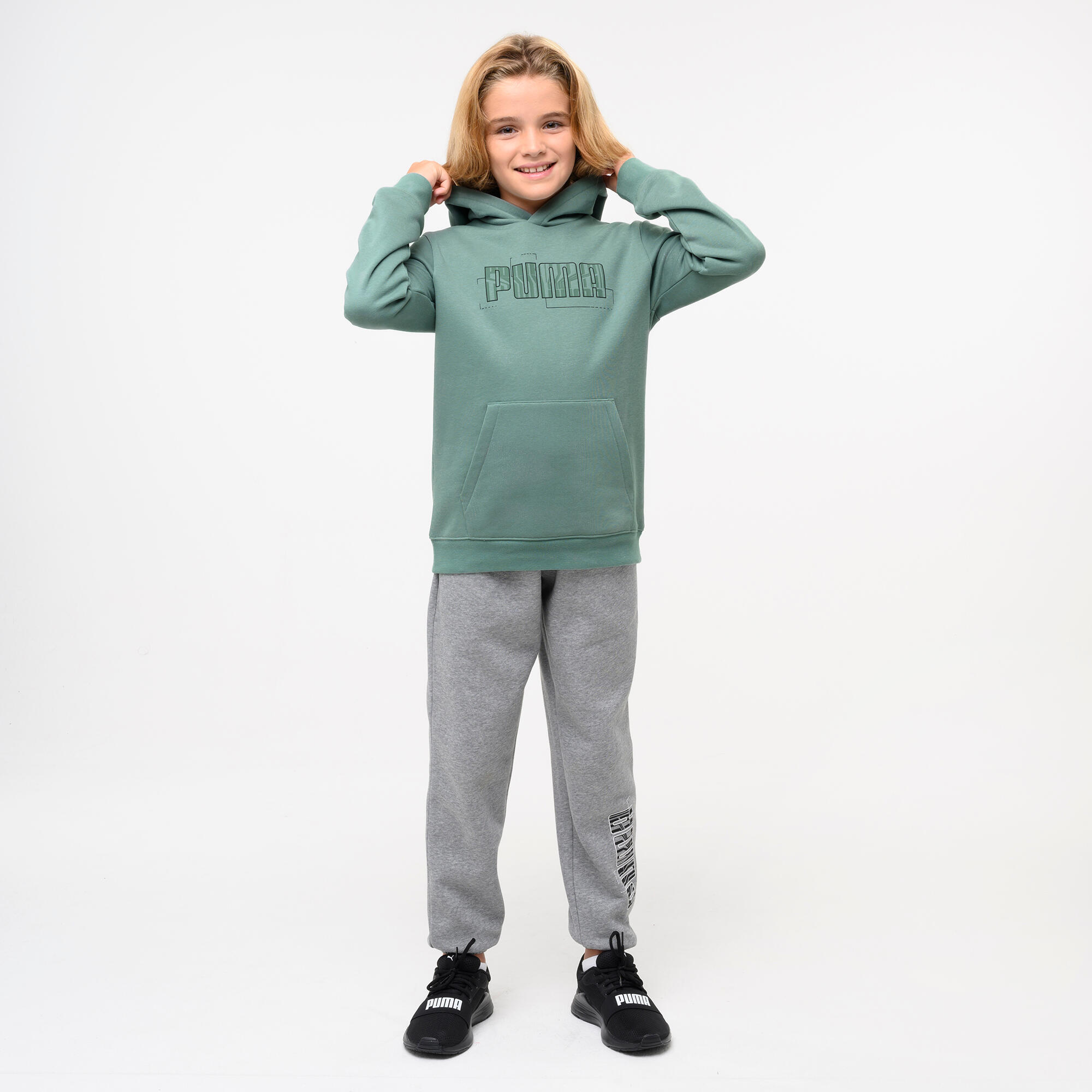 Sweat à capuche Vert – Friends – H&M – Fille 13-14 ans - Vêtements