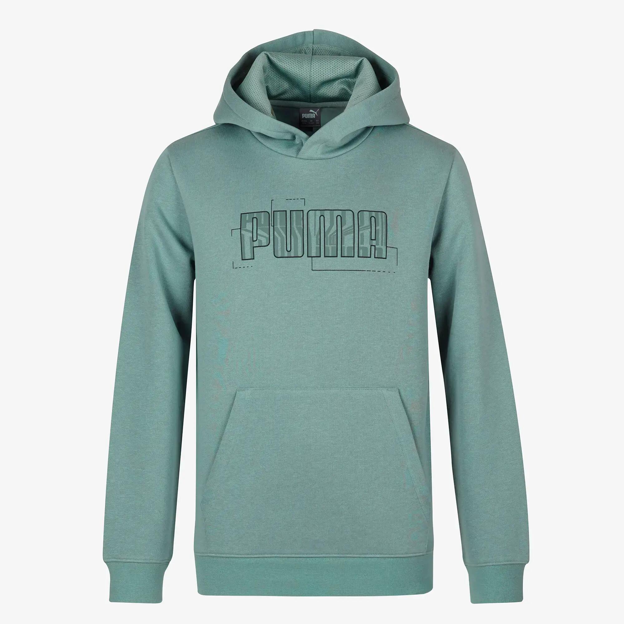 Hanorac cu glugă Puma Print verde Copii 7/13