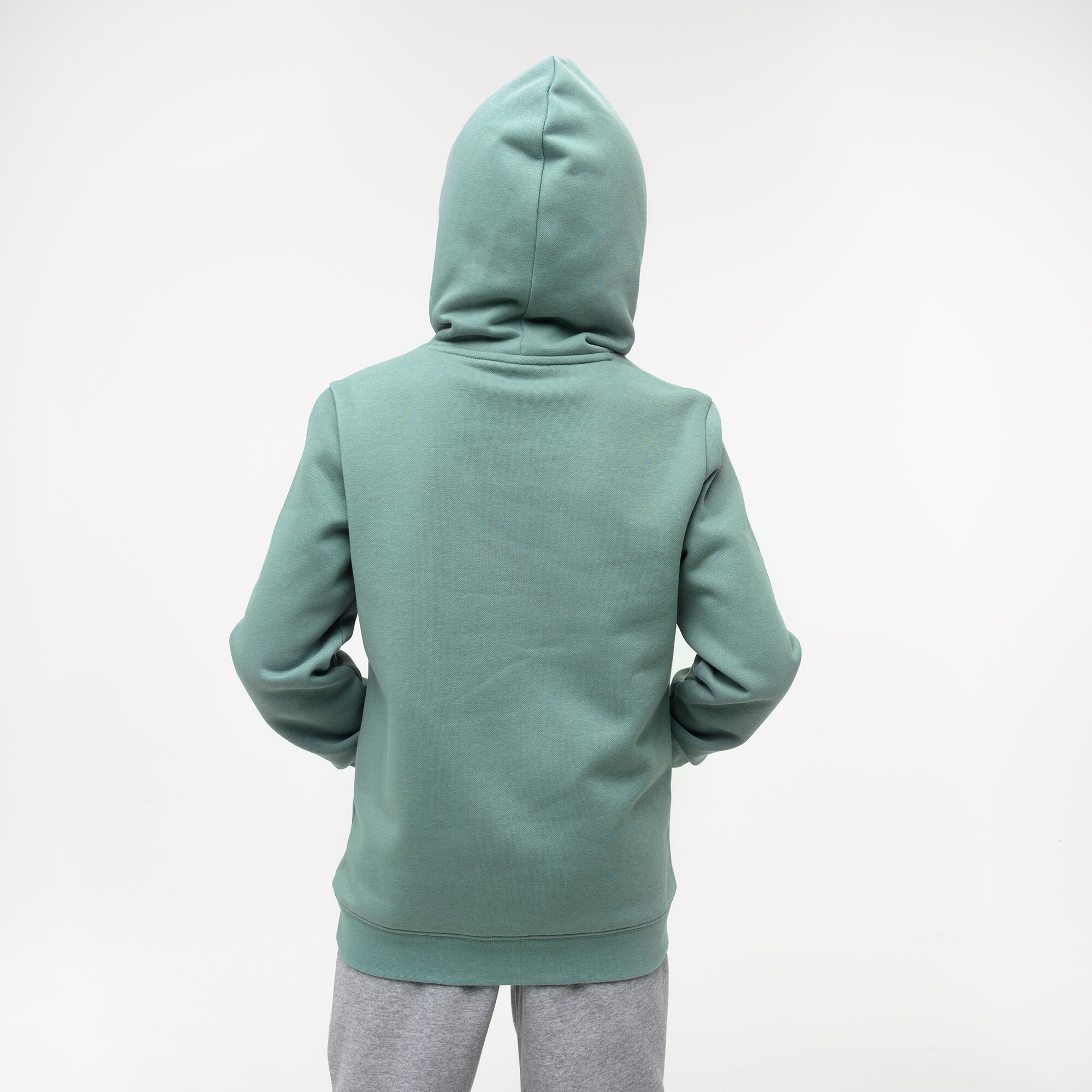 Kinderhoodie met opdruk groen 4/5