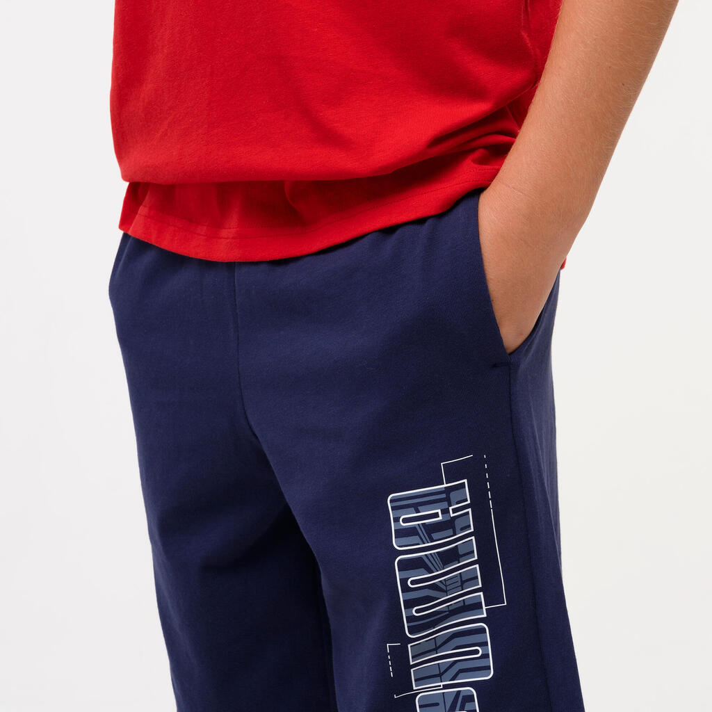 Kids' Cotton Shorts - Navy Blue