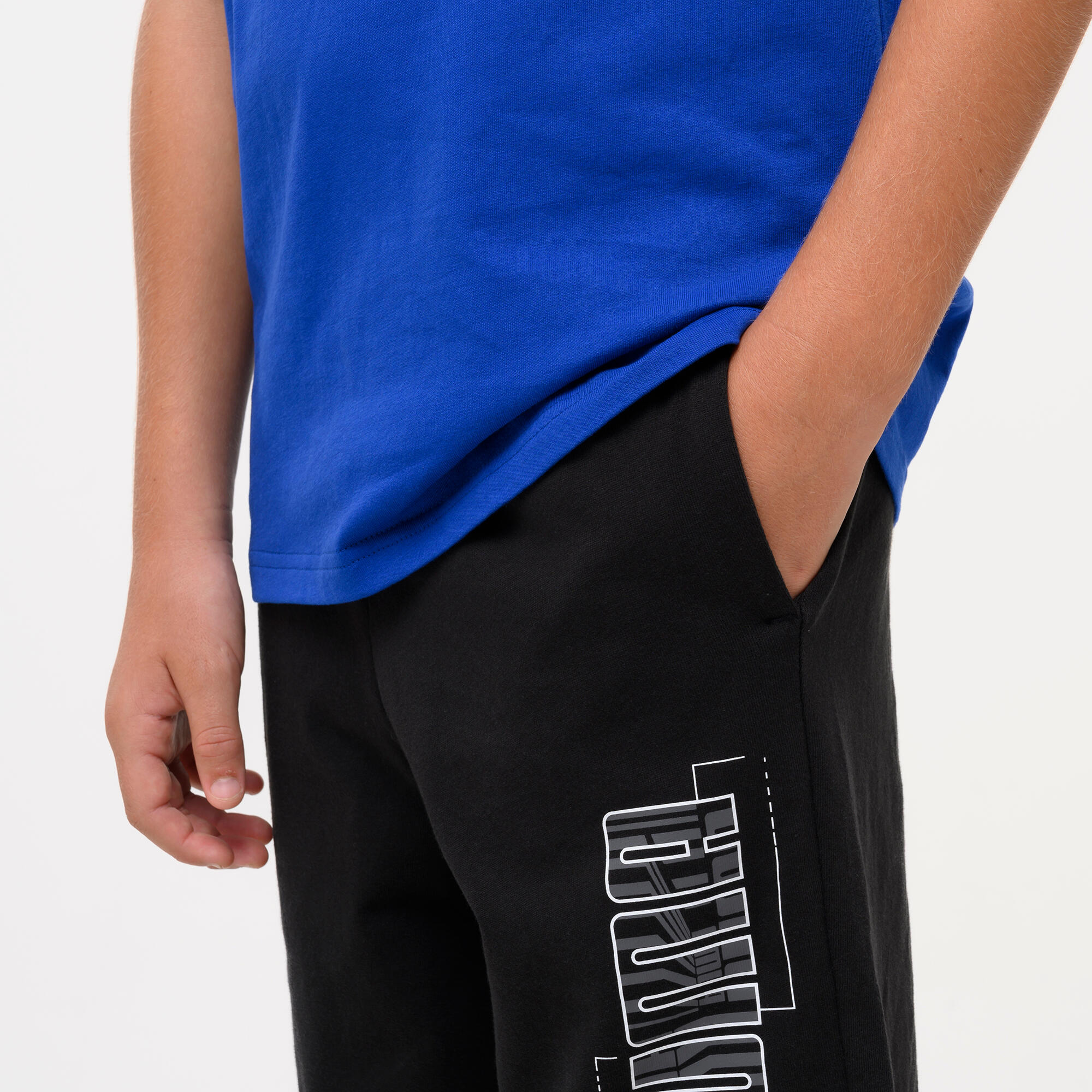 Pantaloncini Puma bambino ginnastica regular fit cotone neri 5/6