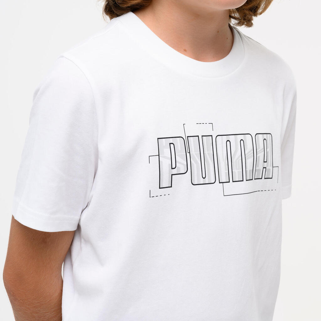 Παιδικό βαμβακερό Print T-Shirt - Μαύρο