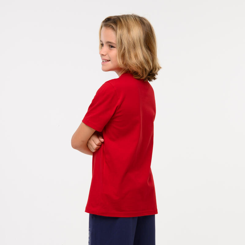 Tricou bumbac Puma cu imprimeu Roșu Copii