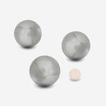 Jeu de 3 boules de pétanque 100 loisir striées