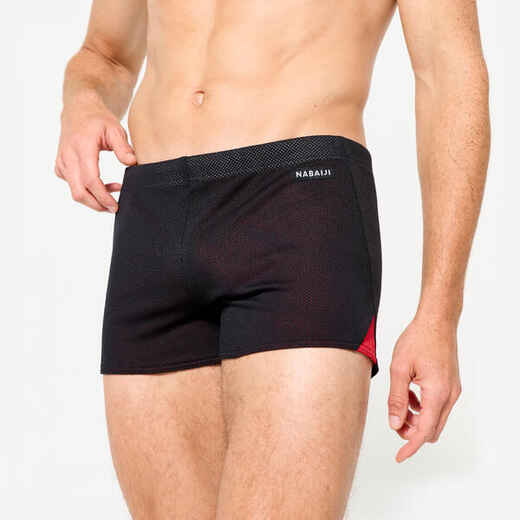 
      MEN'S SWIMMING SHORTS BRAKE 900 BLACK RED
  