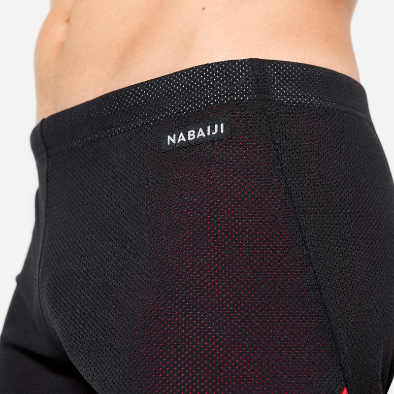 MAILLOT DE BAIN NATATION HOMME BOXER FREIN 900 - DRAG SUIT NOIR ROUGE