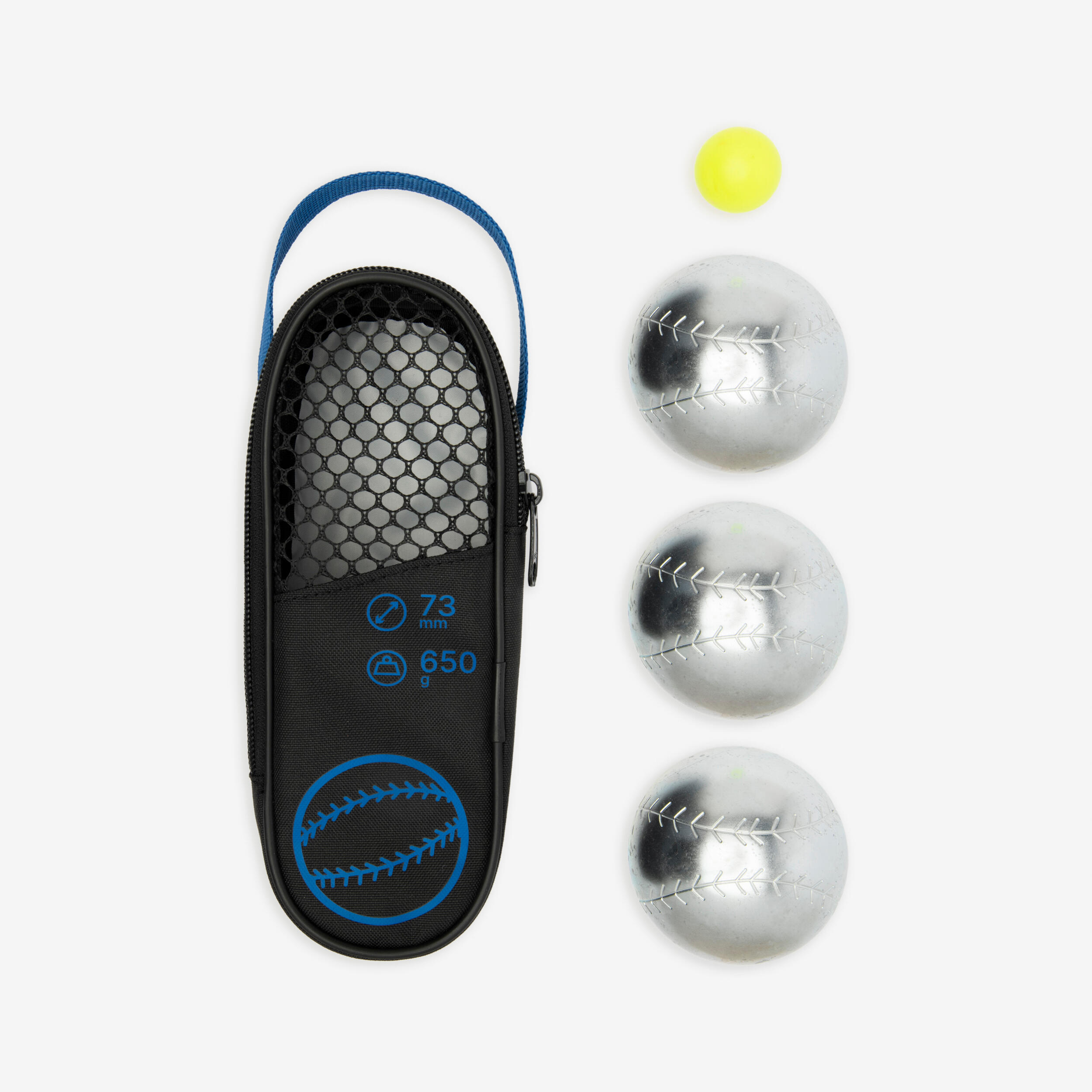 GEOLOGIC Boulekugeln Freizeit 500 Baseball-Muster – 3er-Set + Zielkugel | 03608390062126 GEOLOGIC Boulekugeln Freizeit 500 Baseball-Muster – 3er-Set + Zielkugel | 03608390062126