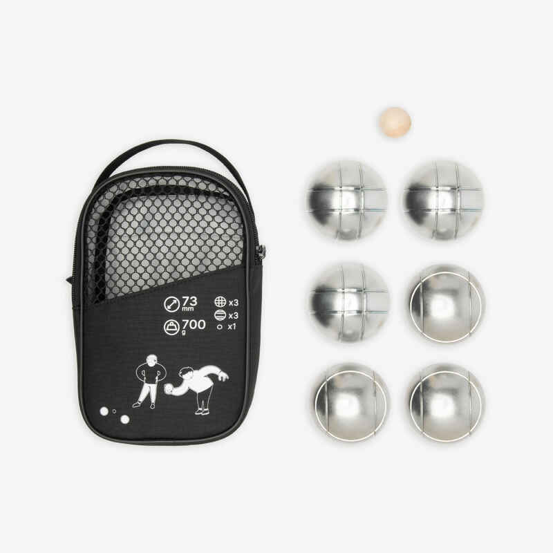 Set of 6 Recreational Petanque Boules 100