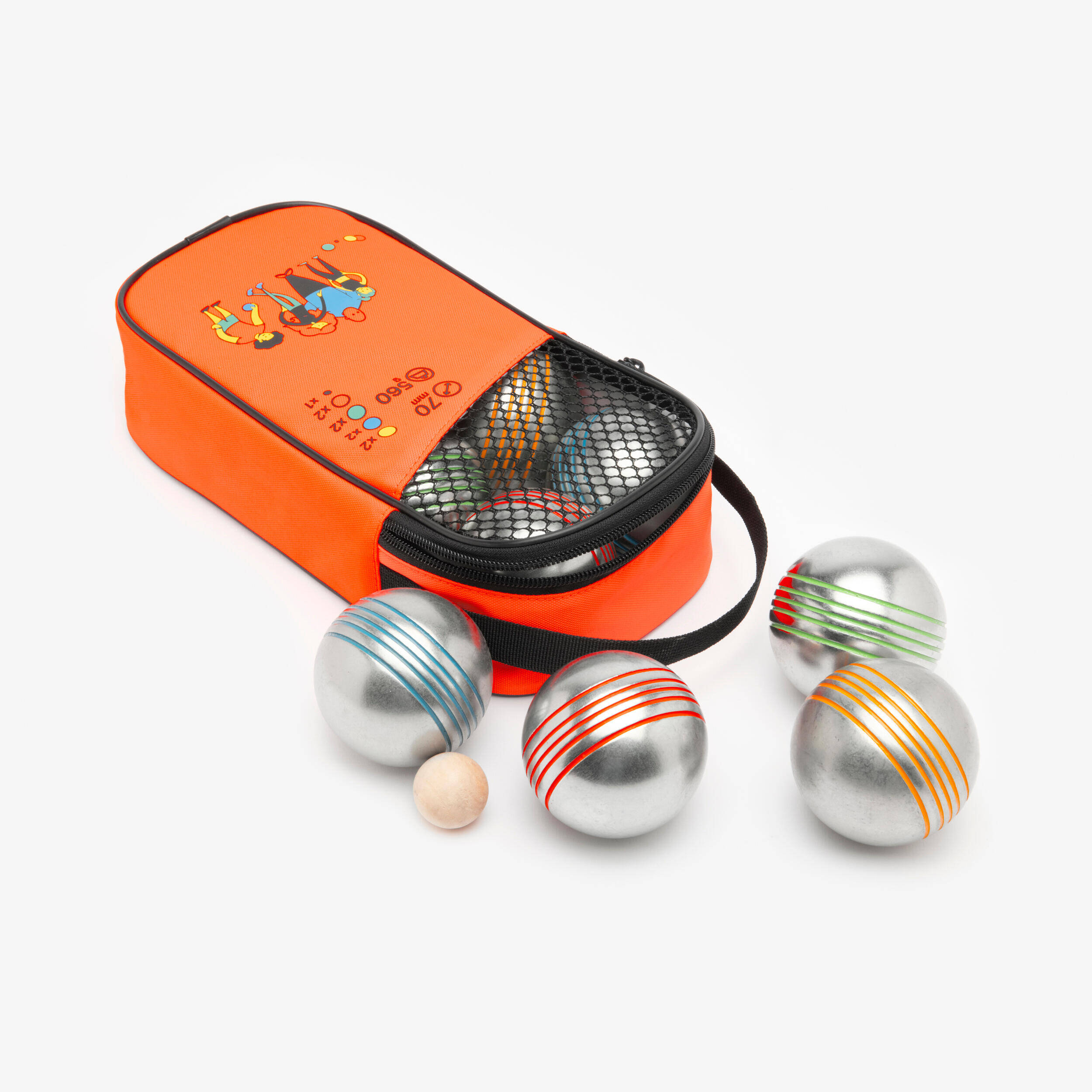 Set of 8 Recreational Petanque Boules 100 -  2