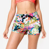 Women’s surfing floral swim shorts - Tini desirade multicoloured