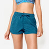 Women’s surfing swim shorts - Tini petrol blue