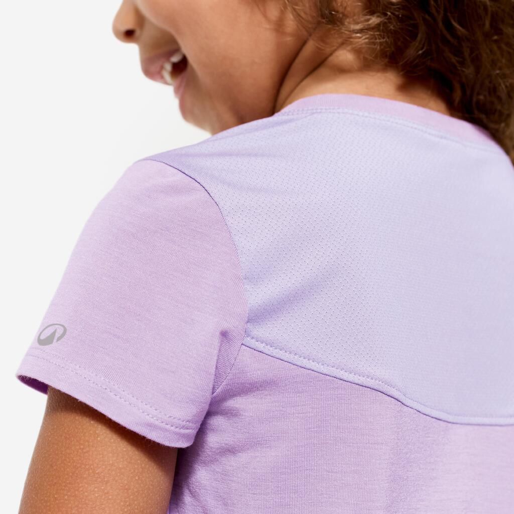Playera de gimnasia infantil ligera y transpirable naranja