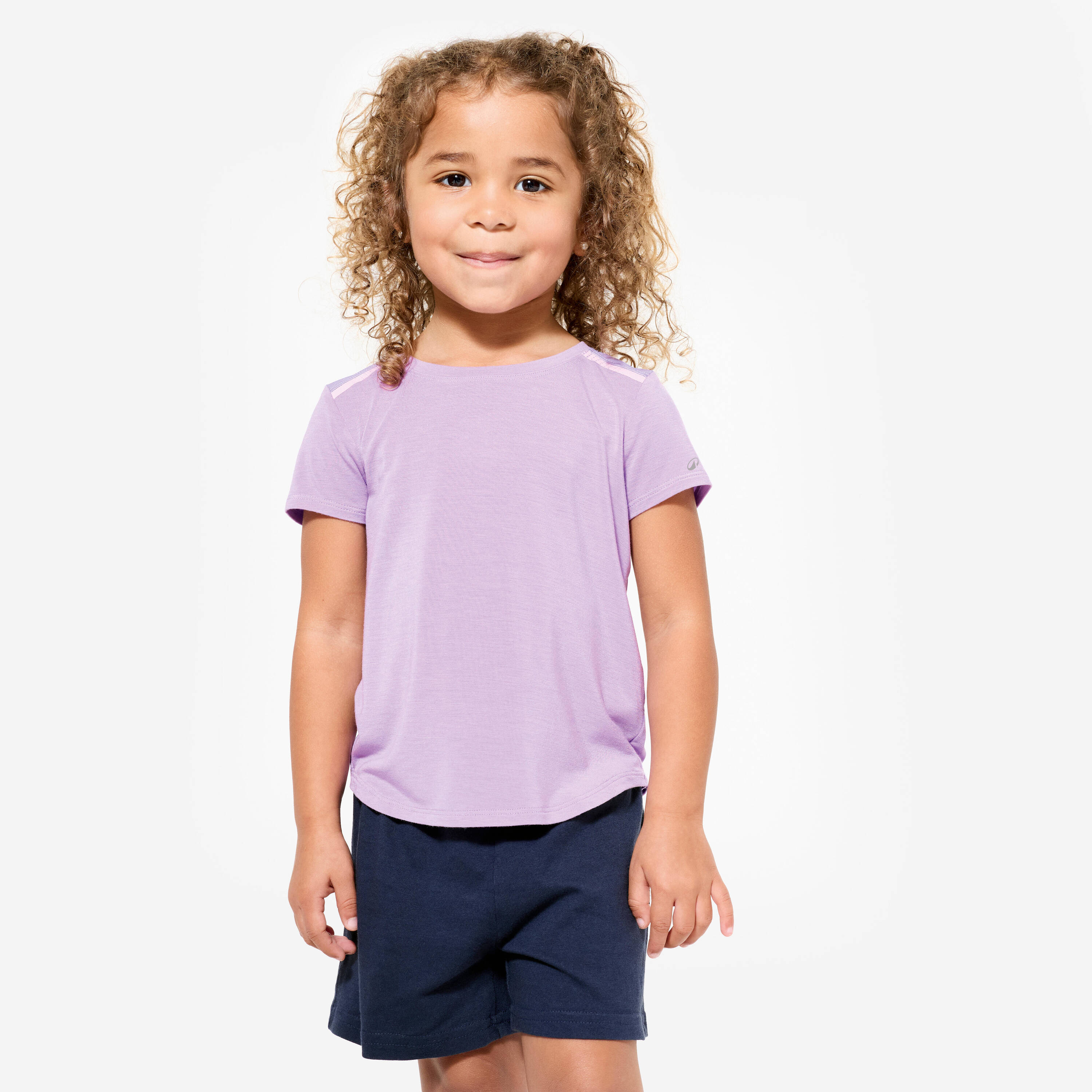 Kids' Light and Breathable Baby 500 T-Shirt - Lavender Purple -  1