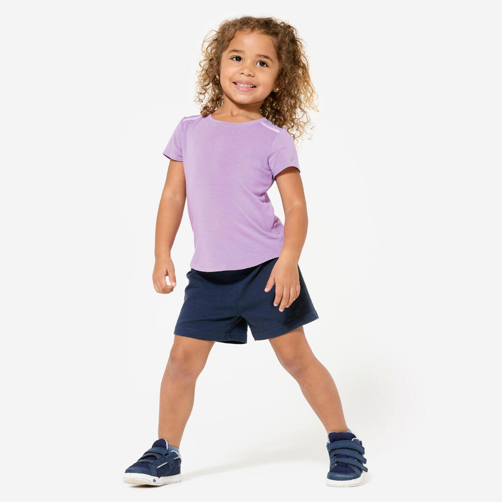 Playera de gimnasia infantil ligera y transpirable naranja