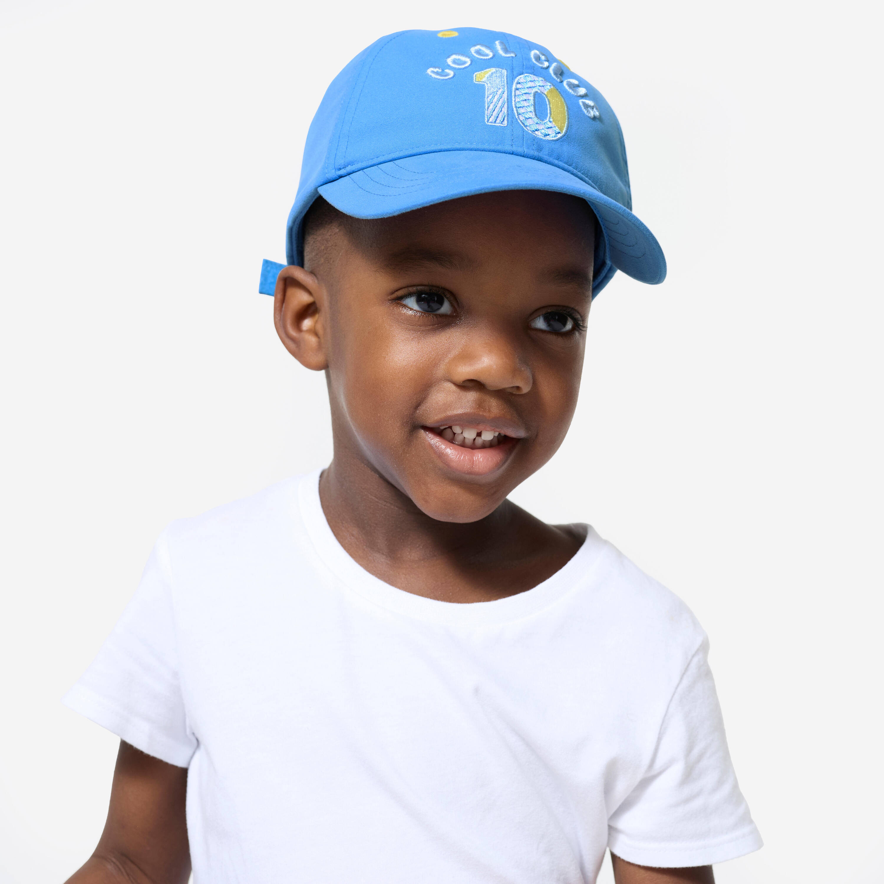 Kid's Unisex Multisport Adjustable Cap 500 - Blue/Yellow -  2