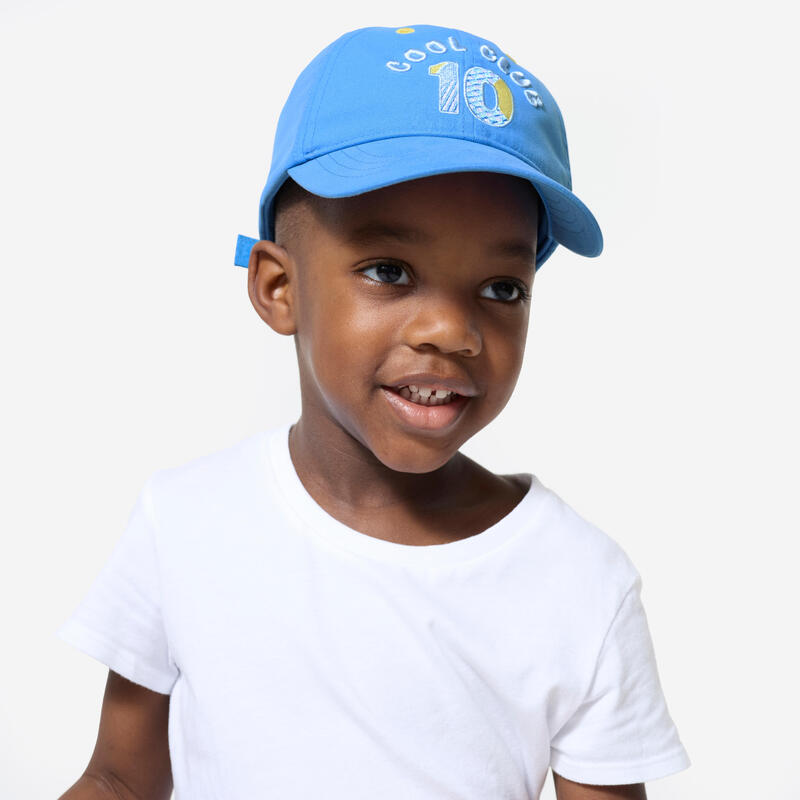 Casquette multisport ajustable bébé mixte, Bleu et jaune