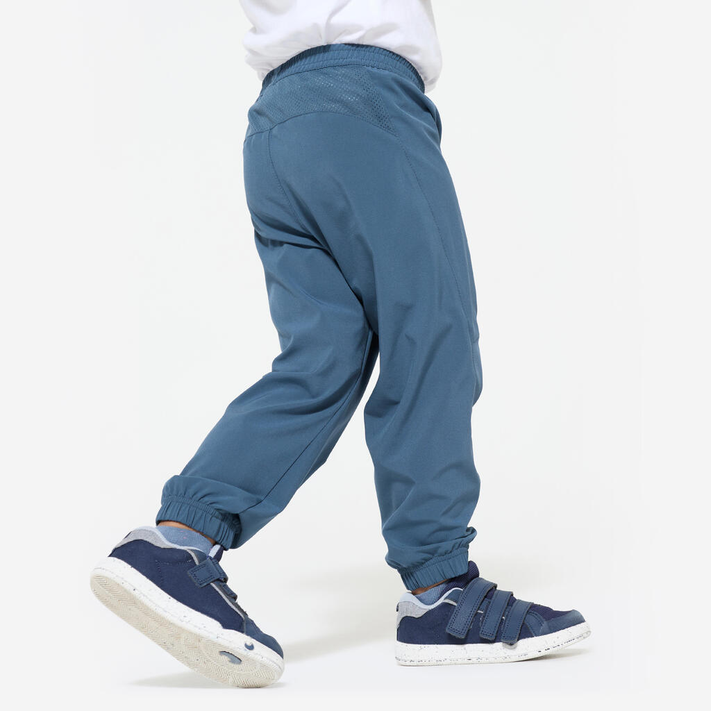 Pantalon de Survêtement Multisports Respirant Léger Mixte pour Enfant - Bleu
