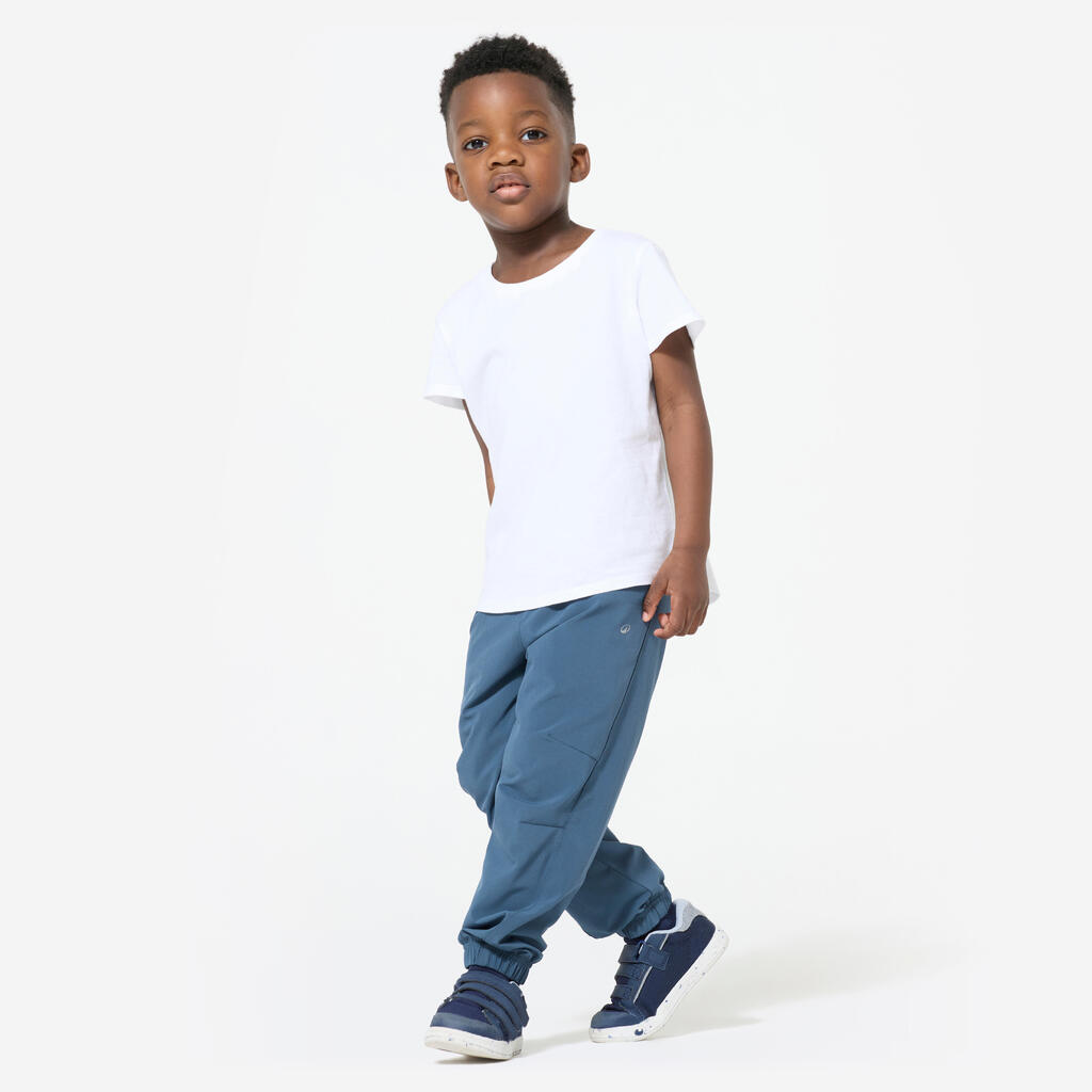 Pantalon de Survêtement Multisports Respirant Léger Mixte pour Enfant - Bleu