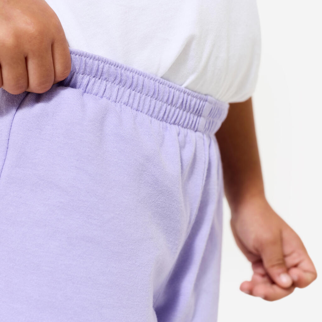 Short babygym mixte doux et confortable, violet