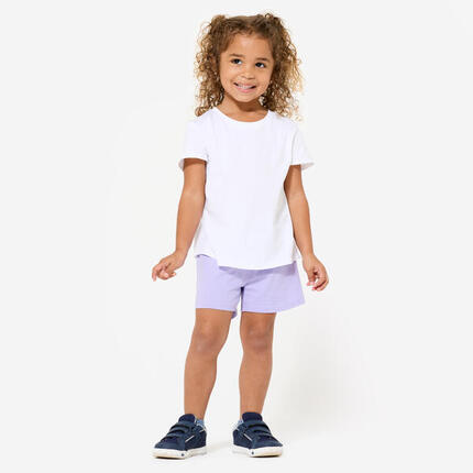 Short babygym mixte doux et confortable, violet