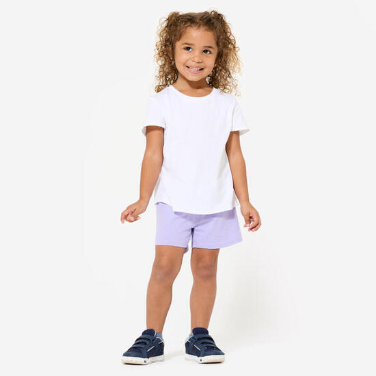 Short babygym mixte doux et confortable, violet
